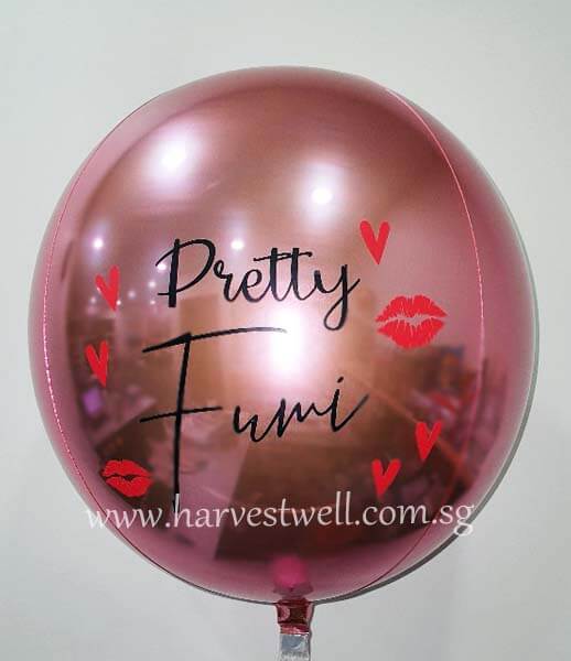 Pretty Customize ORBZ Balloon